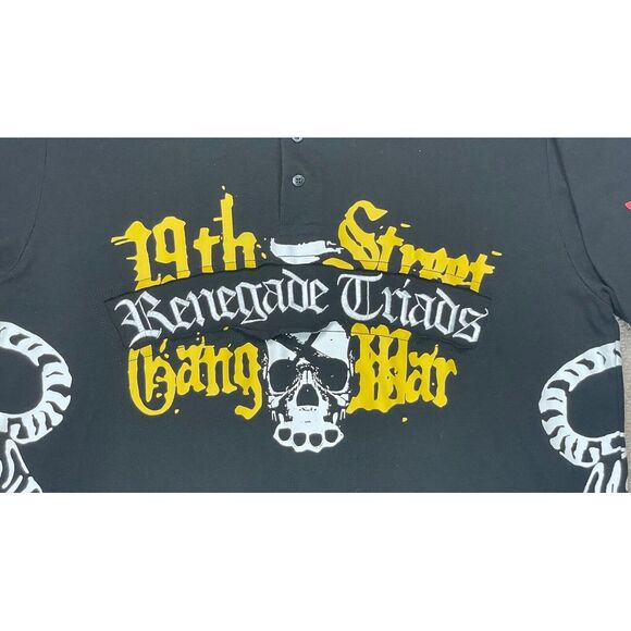 Blac Label Strength In Numbers‎ Button Up Short Sleeve Polo Shirt Size 2XL - Picture 3 of 11